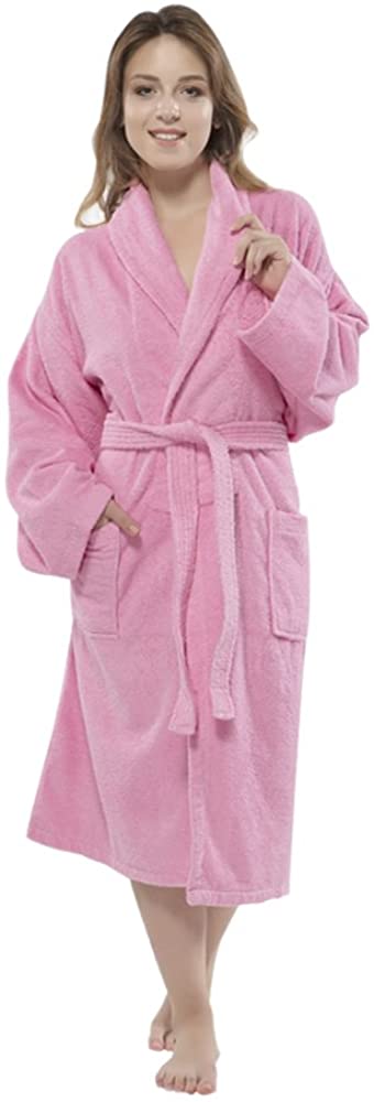 Price:$29.00 CESHME Turkish Cotton Terry Shawlcollar Women's Bathrobe Wrap in Style at Amazon Women’s Clothing store