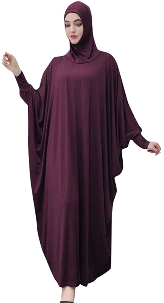 Price:$23.42 HomeMals Women Muslim Solid Color Robes Dress Mosque Robes Dubai Cardigan Ramadan at Amazon Women’s Clothing store
