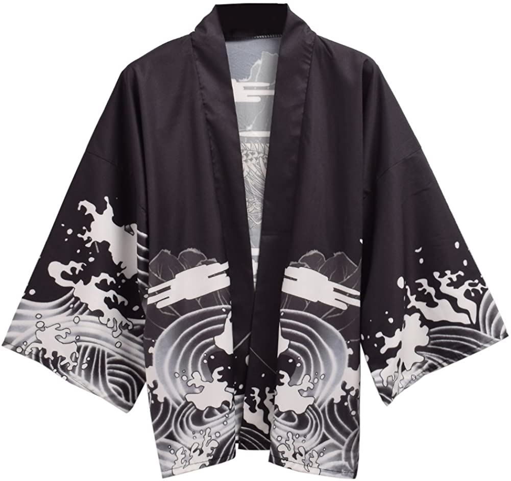Price:$18.99 GRACEART Women's Goth Kimono Cover Up Black at Amazon Women’s Clothing store