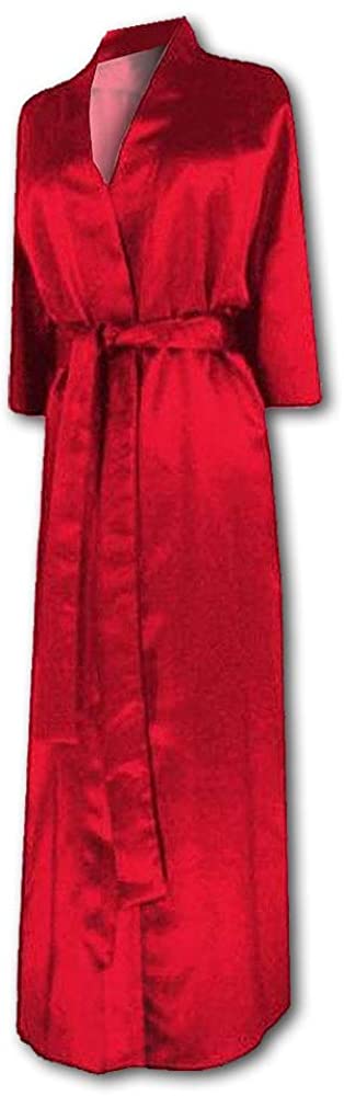 Price:$49.99 Sanctuarie Designs Plus Size Supersize Robe Womens Red Satin at Amazon Women’s Clothing store