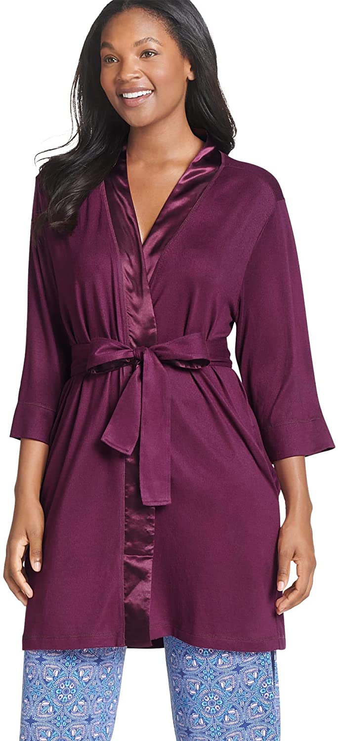 Price:$24.99 Jockey Women's Sleepwear Radiance Kimono Robe at Amazon Women’s Clothing store