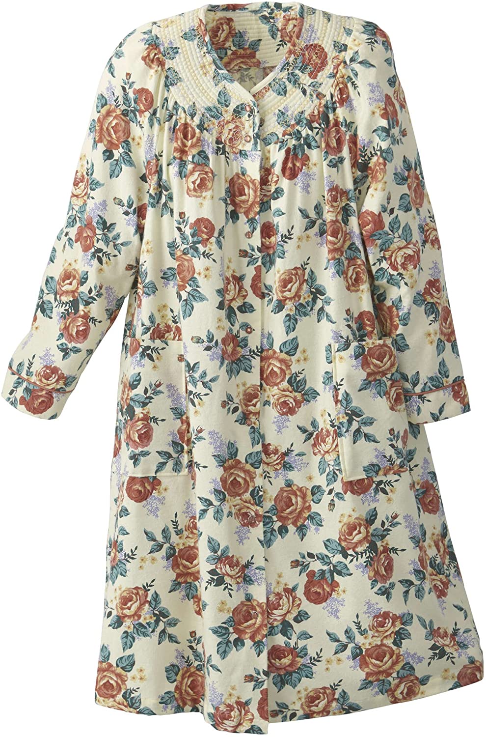 Price:$29.95 National Floral Flannel Duster - Misses, Womens at Amazon Women’s Clothing store