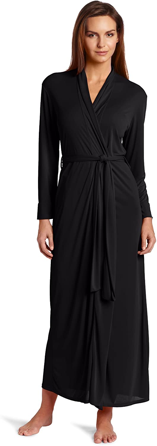 Price:$99.95 Natori Women's Aphrodite Solid Slinky Robe at Amazon Women’s Clothing store  Bathrobes