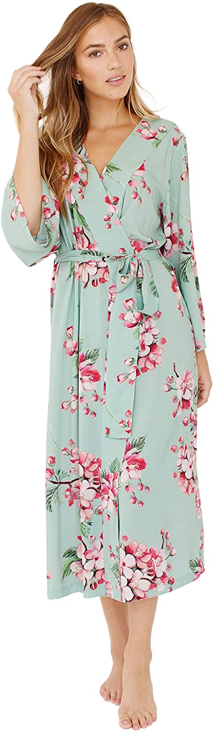 Price:$73.00 Long Floral Kimono Style Robe. Tigerlila. Brides, Bridemaids, Wedding Party Gifts. at Amazon Women’s Clothing store