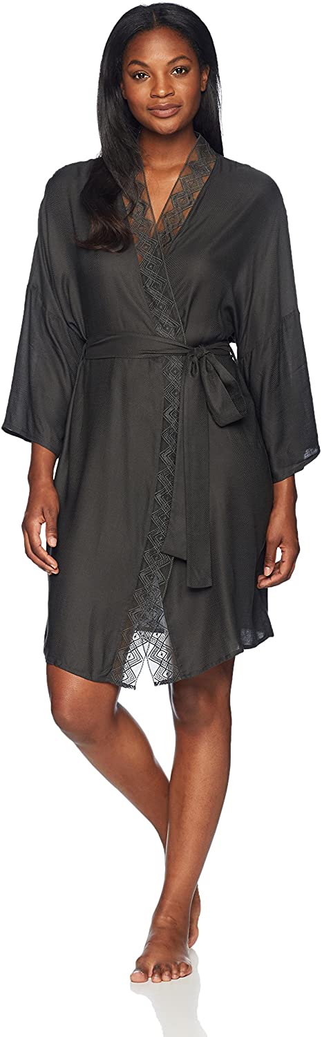 Price:$206.94 HANRO Women's Liane Kimono at Amazon Women’s Clothing store
