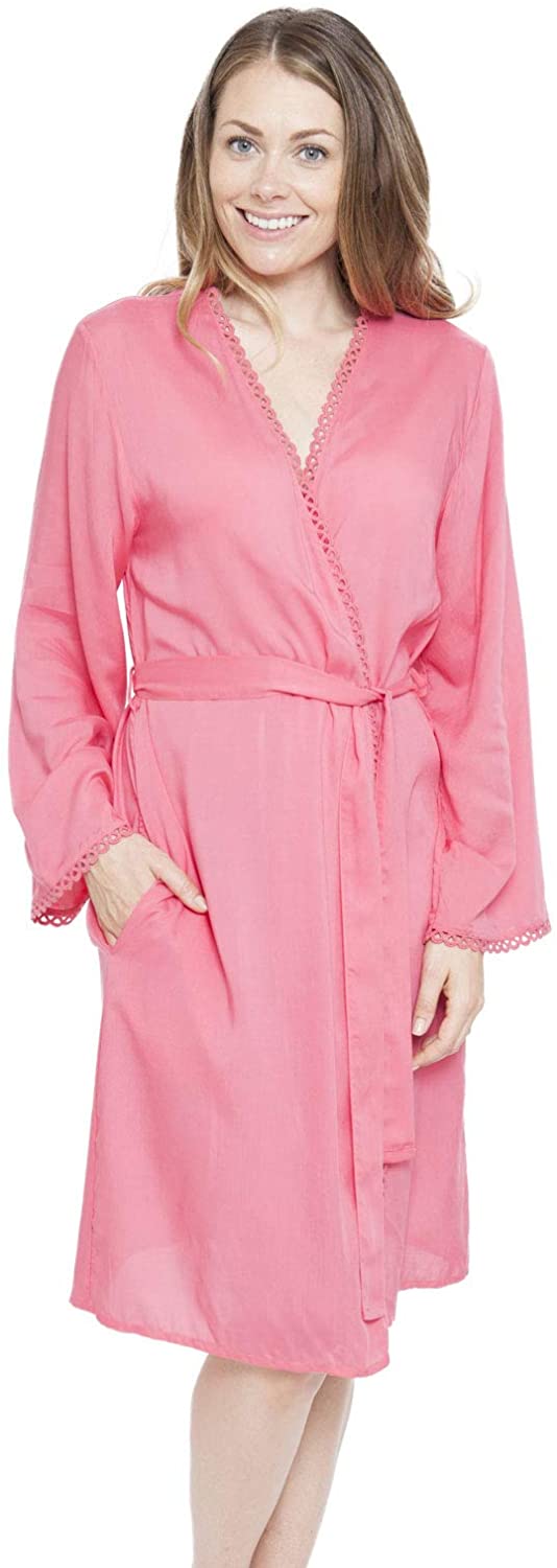 Price:$25.20 Cyberjammies 4150 Women's Pippa Pink Dressing Gown Bath Robe Kimono at Amazon Women’s Clothing store