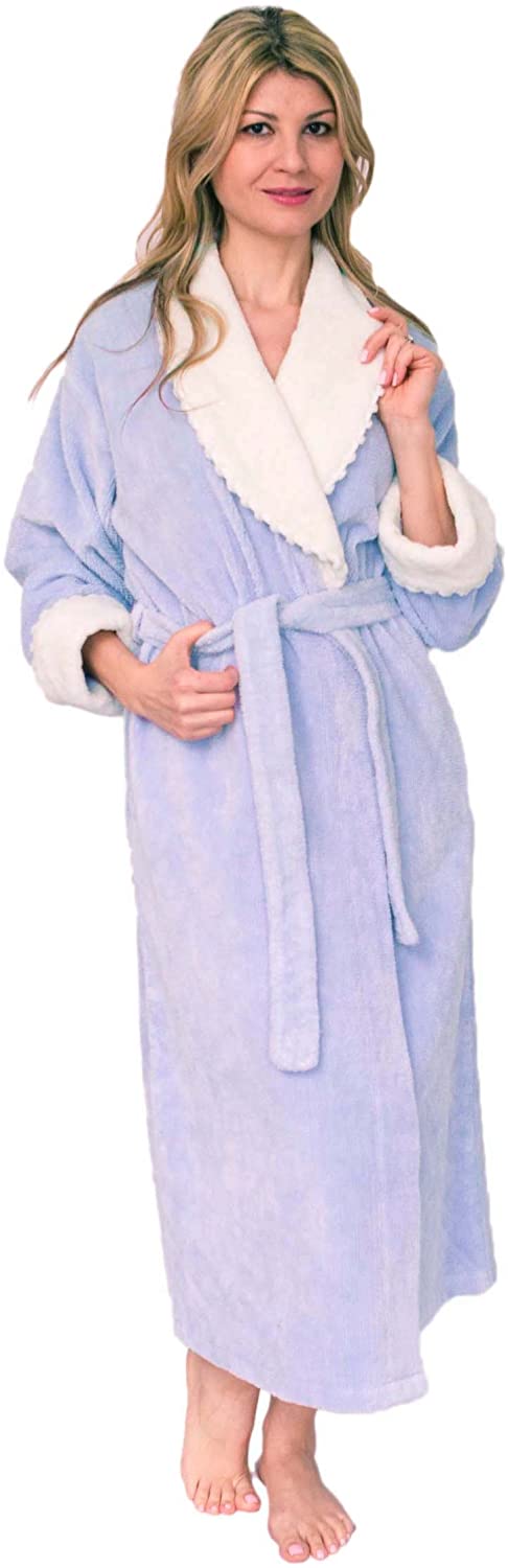 Price:$64.99 Bath & Robes Women's Soft Cotton Chenille Wrap Bathrobe at Amazon Women’s Clothing store