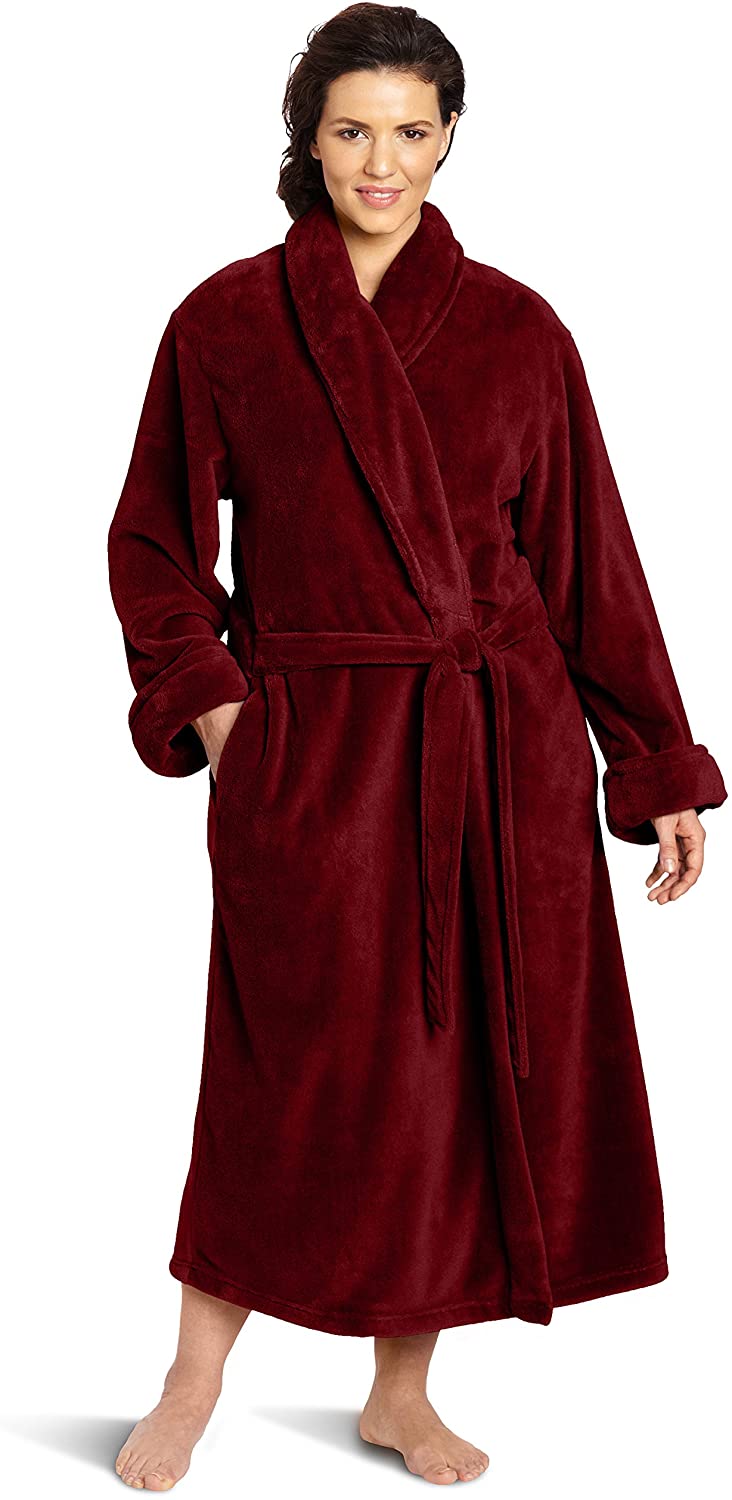 Price:$47.77 Casual Moments Women's 50 Inch Set-In Belt Plus Robe at Amazon Women’s Clothing store  Bathrobes