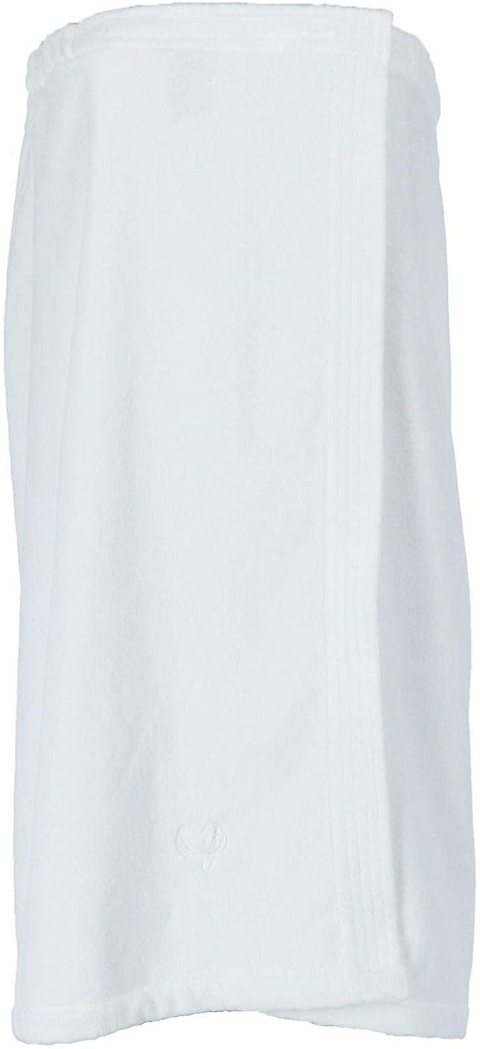 Price:$37.76 Ascentix Women's Plus Size Terry Shower Wrap, White at Amazon Women’s Clothing store