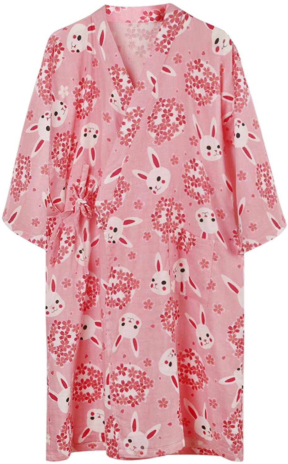 Price:$12.69 Women Japanese Style Robes Kimono Loose Comfy Bathrobe Dressing Gown Pajamas Yukata Sleepwear Bath Wrap Spa Swim Cover up at Amazon Women’s Clothing store
