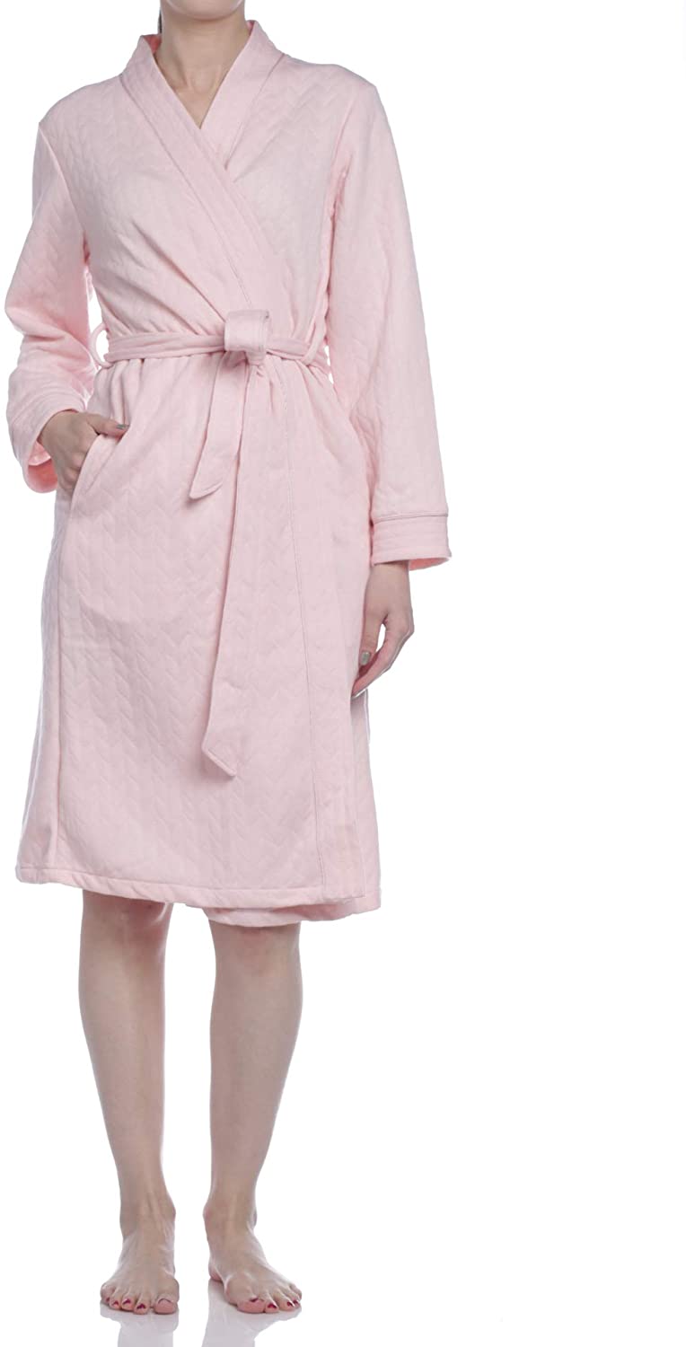 Price:$18.99 Body Touch Women's Solid Quilted Wrap Robe at Amazon Women’s Clothing store