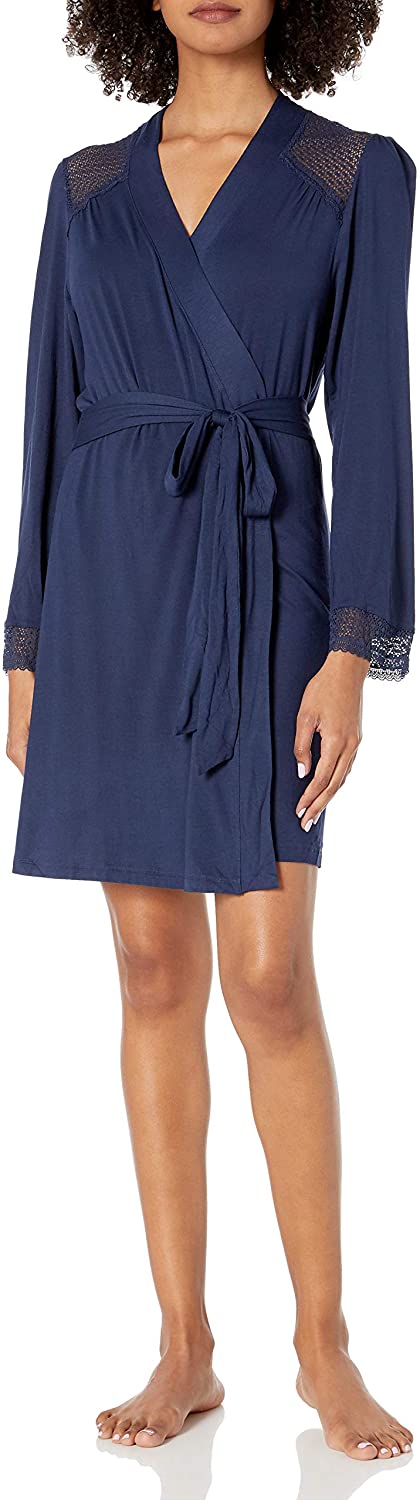 Price:$75.41 Eberjey Women's Cuff Robe at Amazon Women’s Clothing store