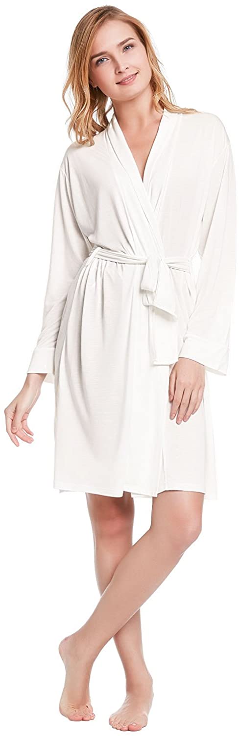 Price:$39.99 Alexander Del Rossa Womens Modal Knit Robe, Standard Length Loungewear, XL Ivory(A0401IVRXL) at Amazon Women’s Clothing store