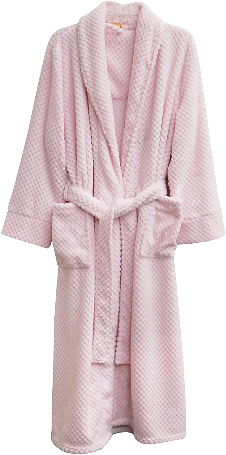 Price:$65.00 LA CERA Women's Fleece Robe Plus Size at Amazon Women’s Clothing store