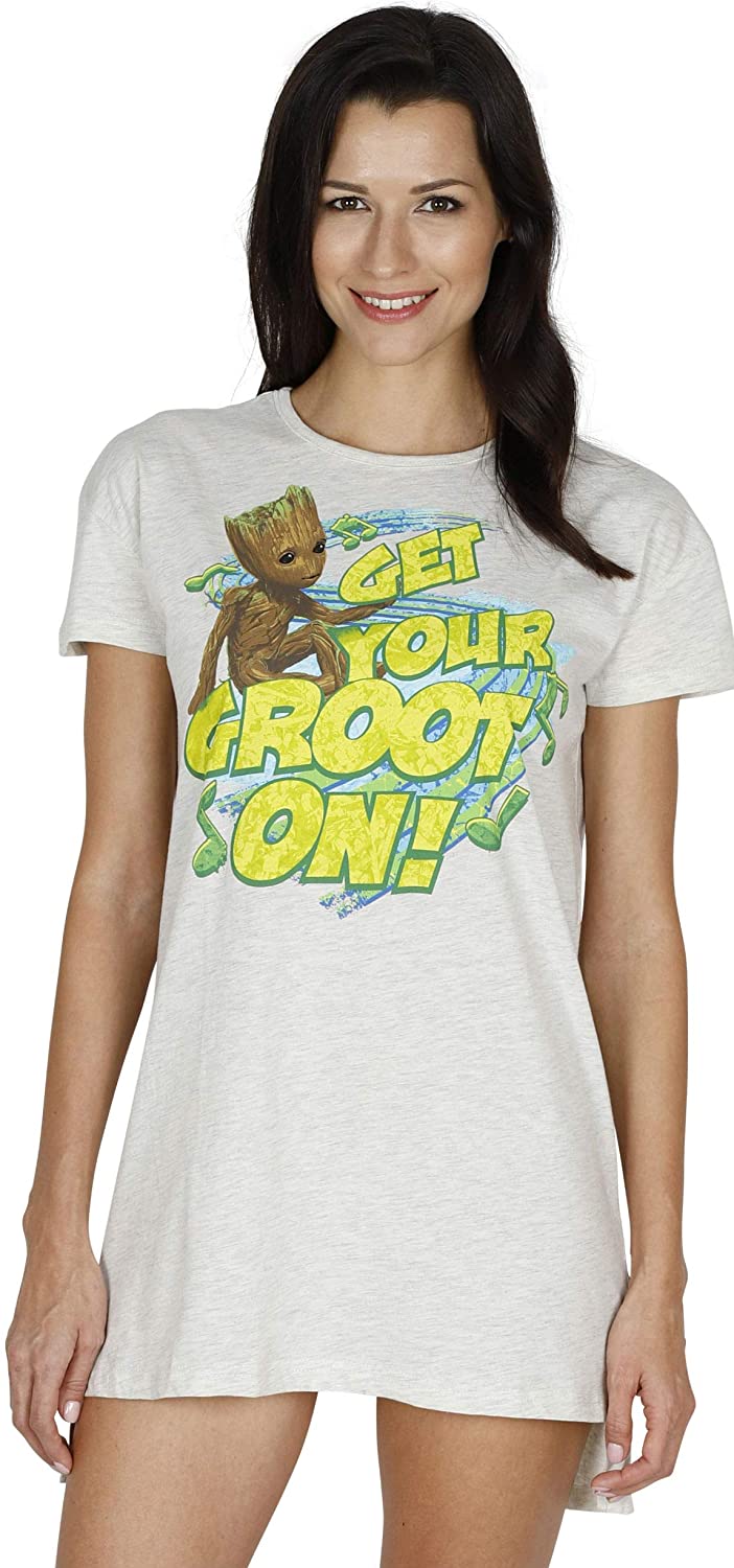 Price:$12.99 Marvel Guardians Of The Galaxy Get Your Groot On Night Shirt For Women at Amazon Women’s Clothing store
