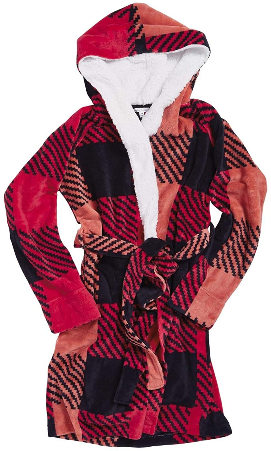 Price:$69.99 Vera Bradley Hooded Fleece Robe Garnet Buffalo Check Small/Medium at Amazon Women’s Clothing store