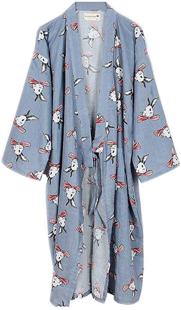 Price:$26.36 Fancy Pumpkin Japanese Women's Robe Cotton Dressing Gown Kimono Pajamas Nightgown[Flower C] at Amazon Women’s Clothing store