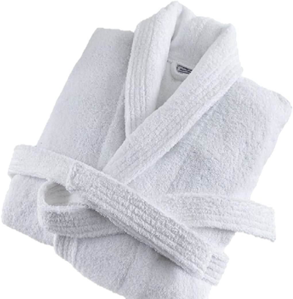 Price:$26.99 Deluxe Luxury Womens Robe, 100% Cotton White Soft Terry Bathrobe at Amazon Women’s Clothing store