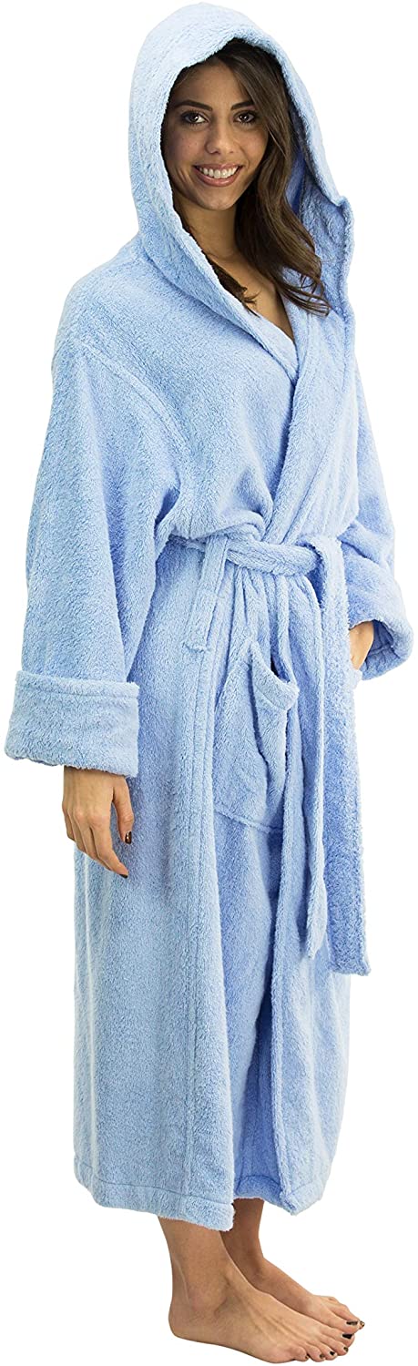 Price:$39.95 Comfy Robes Women's Bamboo Hooded Bathrobe at Amazon Women’s Clothing store