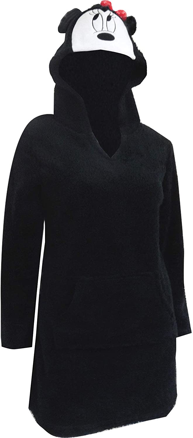 Price:$28.00 Richard Leeds Women's Disney's Minnie Mouse Hooded Sherpa Hooded Lounger at Amazon Women’s Clothing store