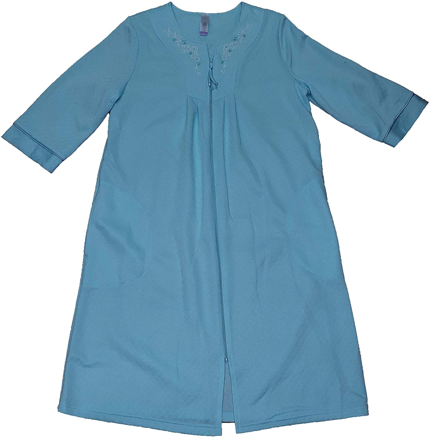 Price:$22.00 Aqua Cloud Solid Diamond Robe Duster at Amazon Women’s Clothing store