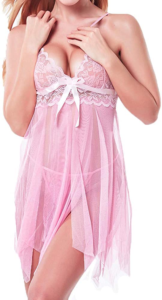Price:$5.45 ZoePets Badydoll Slip Sling Ultra-Thin Bud Silk Gauze Nightdress Erotic Underwear Nightdress Sleeping Dress G-String at Amazon Women’s Clothing store