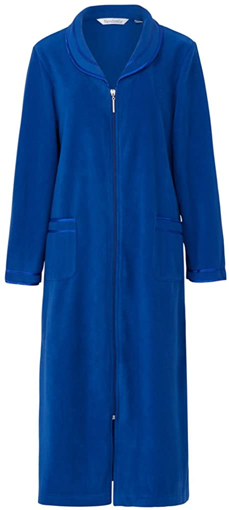Price:$53.44 Slenderella HC6322 Women's Blue Zip Up Dressing Gown House Coat Robe HC6322 at Amazon Women’s Clothing store