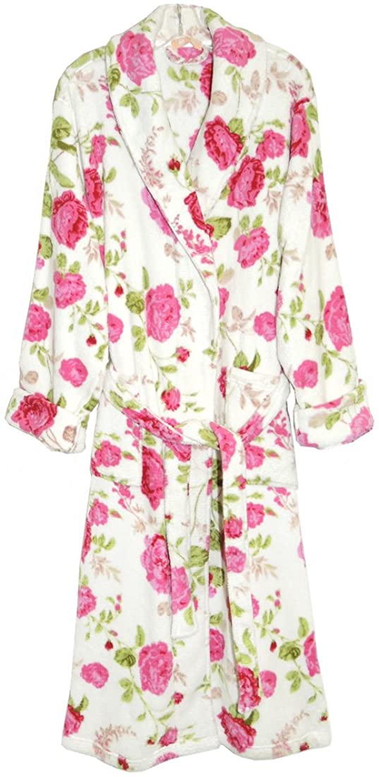 Price:$65.00 LA CERA Women's Fleece Robe Plus Size at Amazon Women’s Clothing store