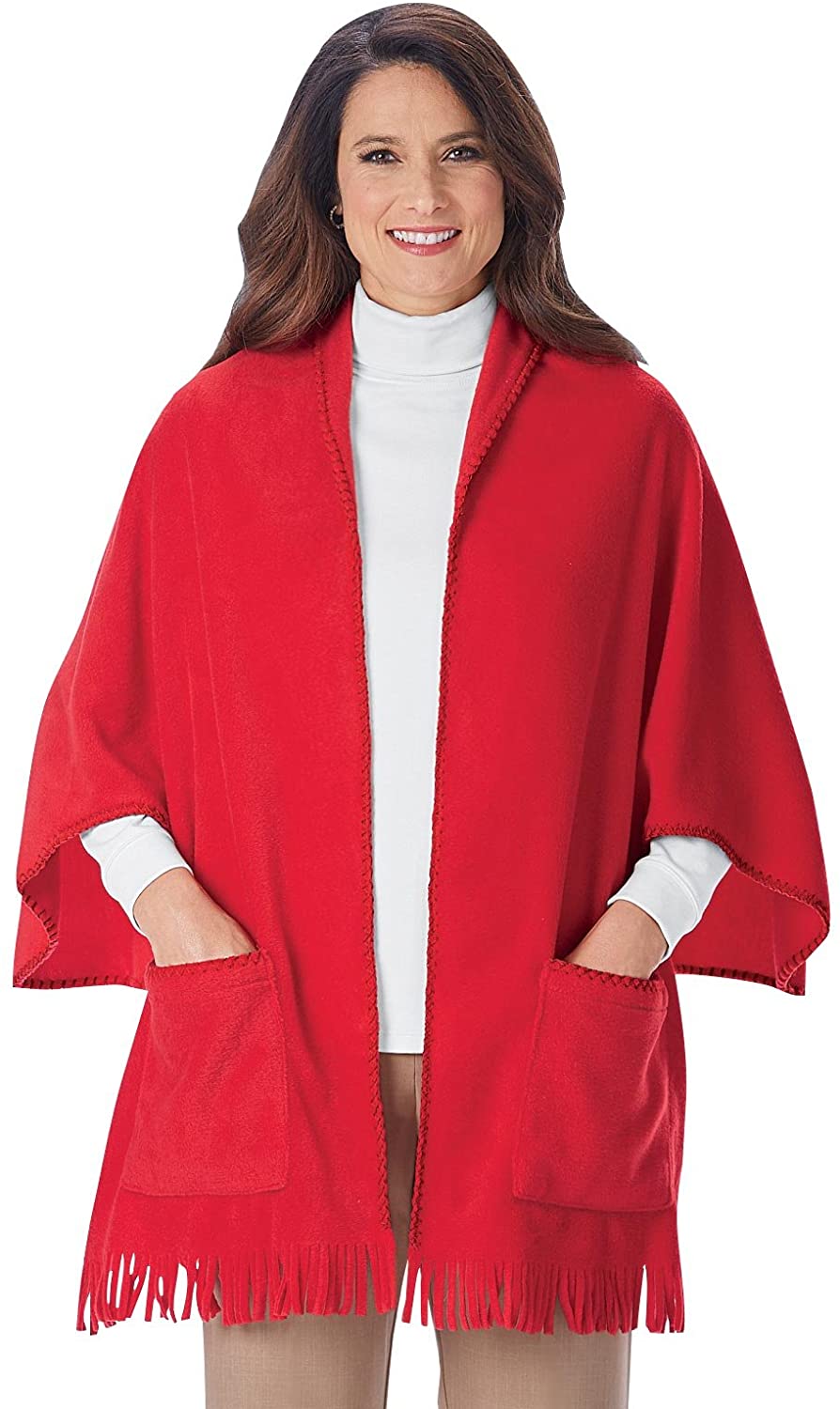 Price:$9.99 Fleece Shawl at Amazon Women’s Clothing store