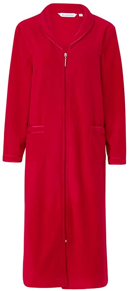 Price:$54.94 Slenderella HC6322 Women's Red Zip Up Dressing Gown House Coat Robe HC6322 at Amazon Women’s Clothing store