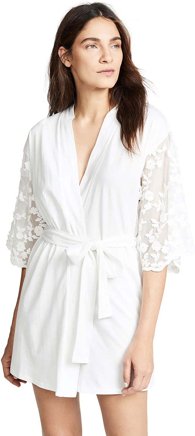 Price:$57.99 Flora Nikrooz Women's Alexis Mercerized Robe, Ivory, White, Off White, Medium at Amazon Women’s Clothing store