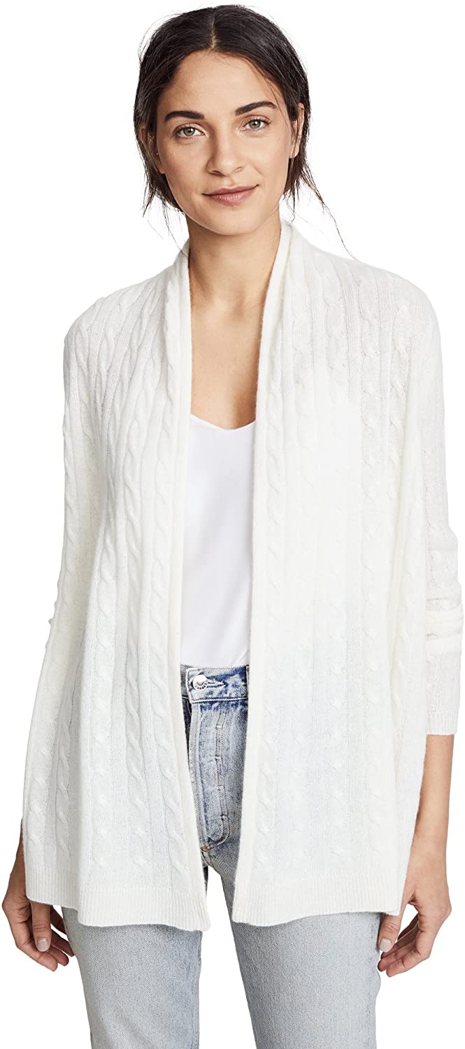 Price:$295.00 White + Warren Women's Cable Cardigan at Amazon Women’s Clothing store