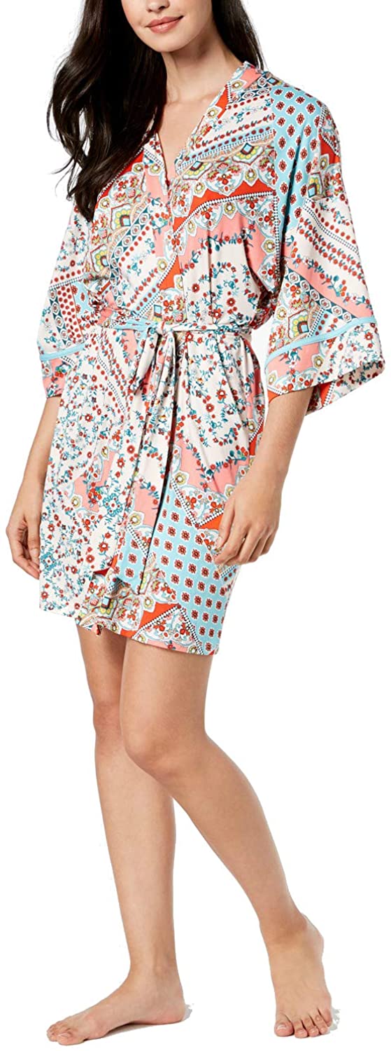 Price:$24.99 Linea Donatella Cateline Patch Printed Knit Wrap, Size S/M at Amazon Women’s Clothing store