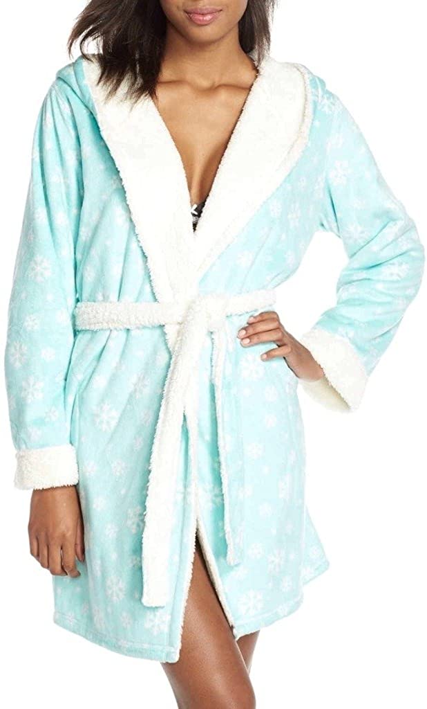 Price:$33.00 PJ Salvage Women's Fleece Short Robe at Amazon Women’s Clothing store