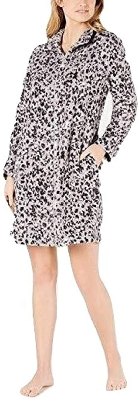 Price:$65.99 Miss Elaine Petite Women's Plush Fleece Short Zip Front Robe with Pockets at Amazon Women’s Clothing store