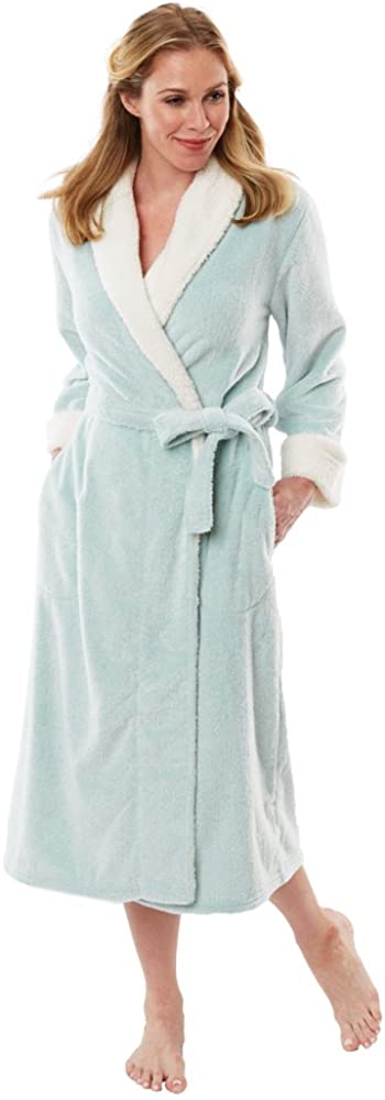 Price:$69.95 Softies by Paddi Murphy Women's Sherpa Robe 6014-60 at Amazon Women’s Clothing store
