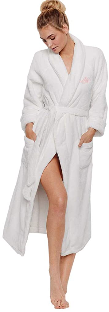 Price:$74.55 Victoria's Secret Cozy Plush Long Robe M/L Ivory at Amazon Women’s Clothing store
