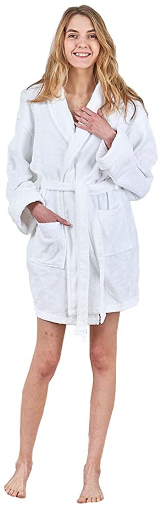 Price:$19.99 Anna king Women’s Terry Towelling Bathrobes, 100% Cotton Luxury Dressing Gown Kimono Loungewear at Amazon Women’s Clothing store
