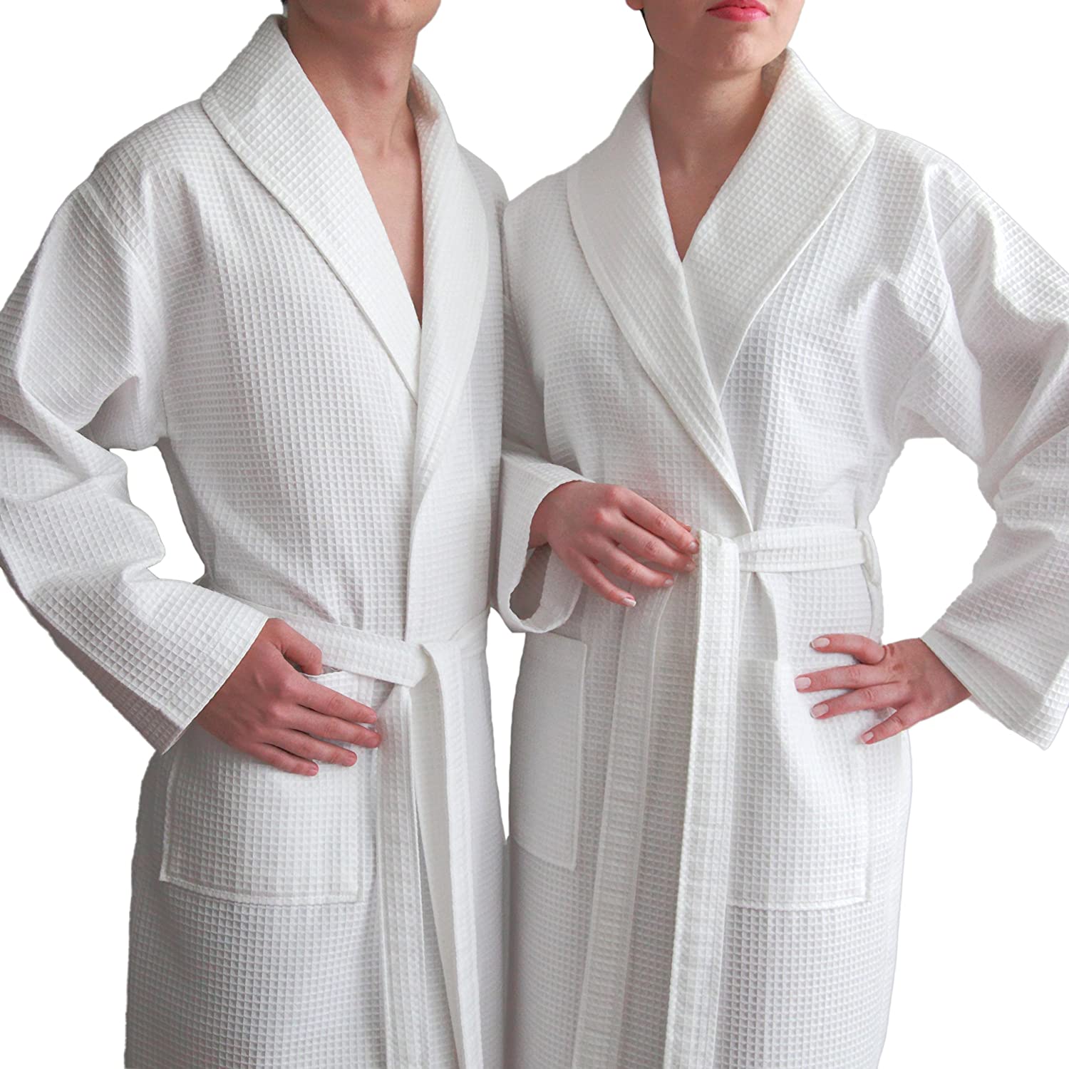 Price:$55.98    Linum Home Textiles Unisex Waffle Weave Bathrobe, Small/Medium  Clothing