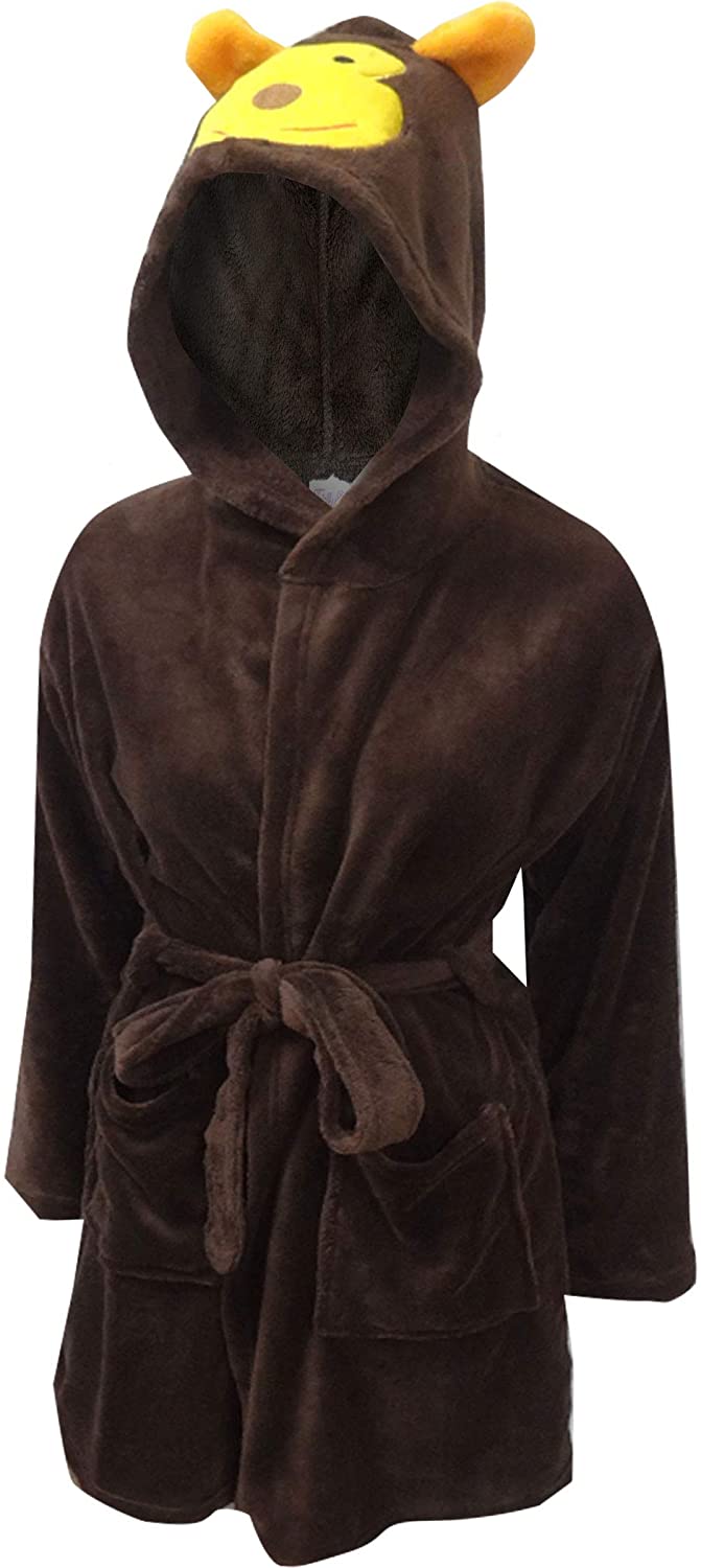 Price:$31.00 Totally Pink! Women's Funky Monkey Hooded Plush Robe at Amazon Women’s Clothing store
