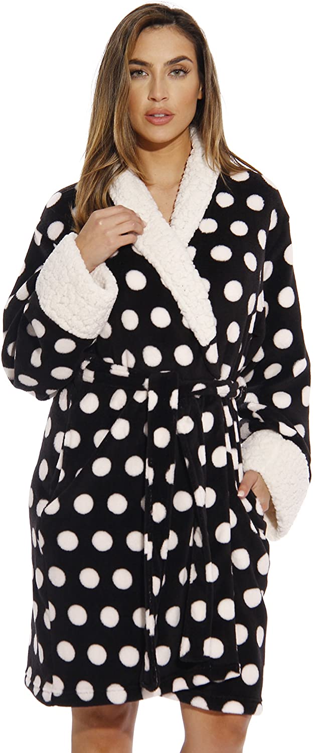 Price:$24.99 Just Love Kimono Robe/Bath Robes for Women, Black, Small at Amazon Women’s Clothing store