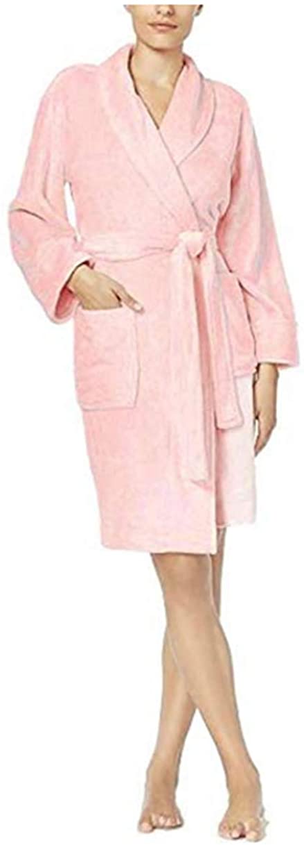Price:$18.00 Charter Club Womens Short Heather Wrap Bath Robe, Fallen Rose, Medium at Amazon Women’s Clothing store