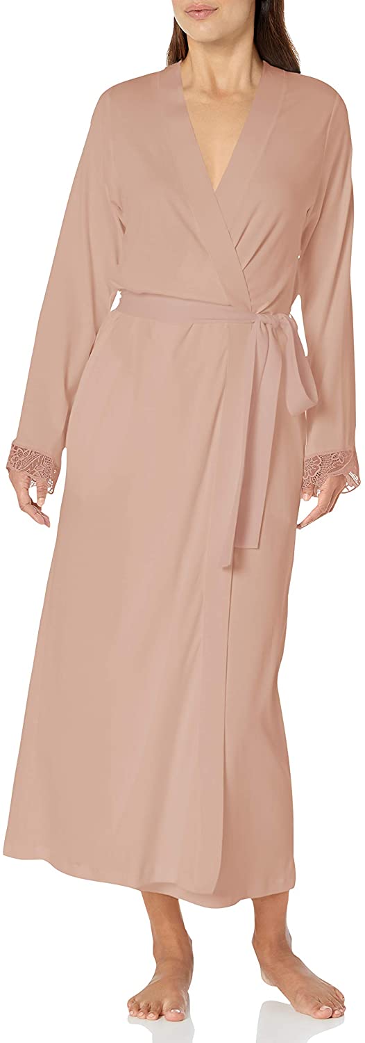 Price:$272.09 HANRO Women's Flora Robe at Amazon Women’s Clothing store