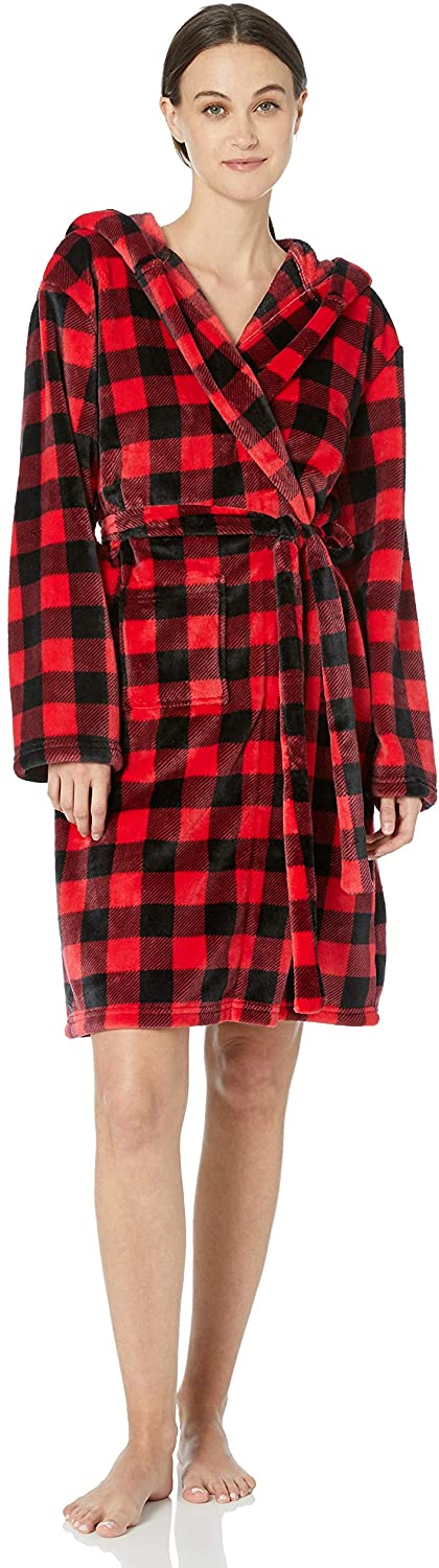 Price:$54.13 Little Blue House by Hatley Women's Fuzzy Fleece Robe at Amazon Women’s Clothing store