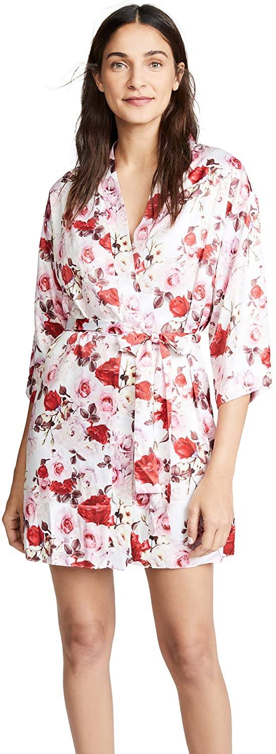 Price:$40.60 Flora Nikrooz Women's Alejandra Floral Robe at Amazon Women’s Clothing store