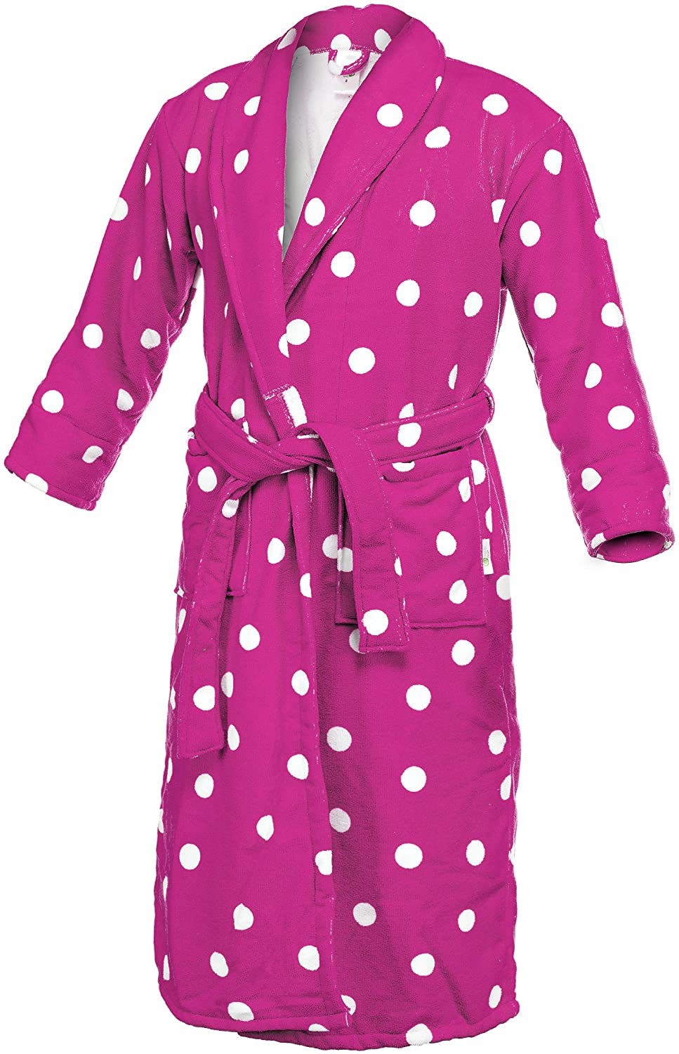 Price:$35.99 Star Women's Polka Dot Bathrobe Microfiber Fleece Long Plush Robe at Amazon Women’s Clothing store