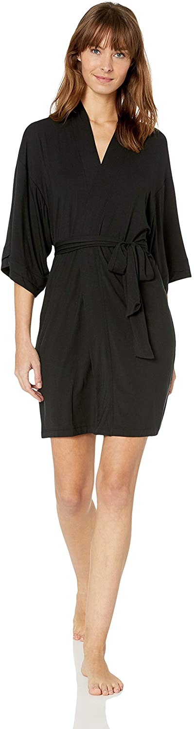 Price:$91.70 Calvin Klein Women's Flirty Robe, Black, XS/S at Amazon Women’s Clothing store