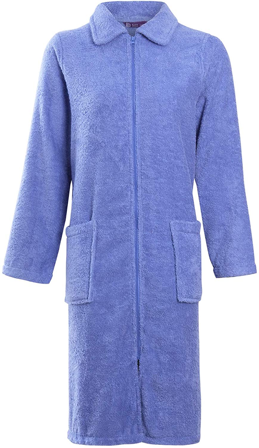 Price:$24.95 Lora Dora Womens Long Sleeve Zip Through Dressing Gown Robe at Amazon Women’s Clothing store