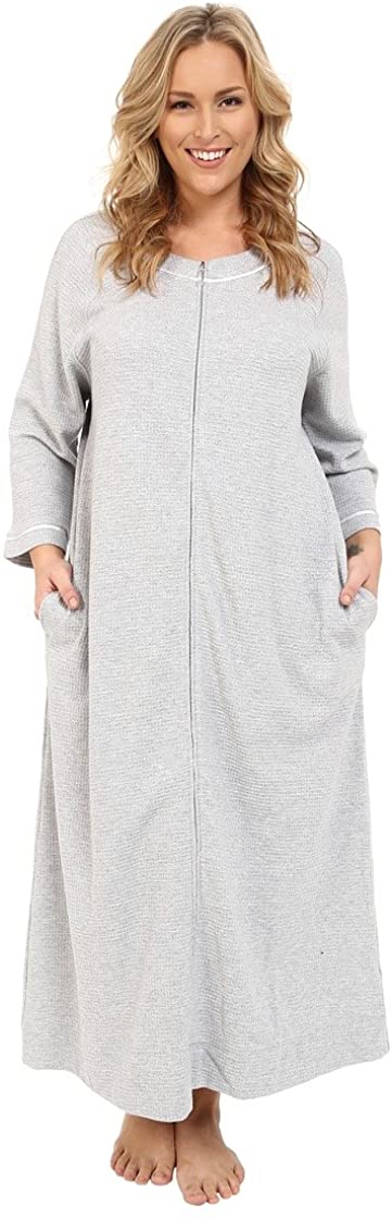 Price:$82.61 Carole Hochman Women's Plus-Size Waffle Knit Zip Robe at Amazon Women’s Clothing store