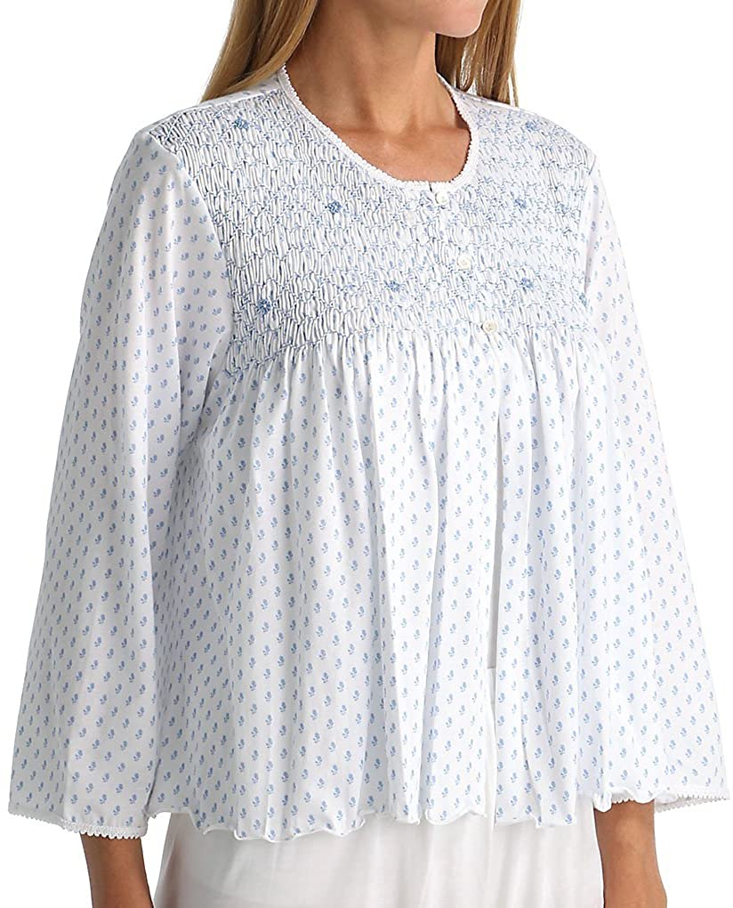 Price:$166.00 P-Jamas Women's Heirlooms Bed Jacket Marisol XL White/Blue at Amazon Women’s Clothing store